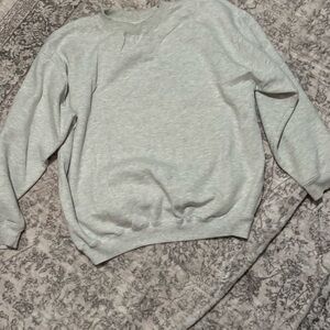 Sweater Club Gray Sweatshirt for casual workout wear